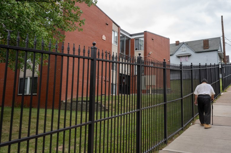 Hi View Gardens, owned by PNC Bank since 2018, in McKeesport on Sept. 26, 2023. (Photo by Stephanie Strasburg/PublicSource)