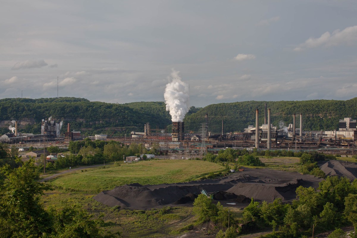 U.S. Steel's Clairton Coke Works consists of 32 separate property parcels in the City of Clairton, assessed by Allegheny County at $10.7 million. The steelmaker is appealing all of the assessments, causing concern for the finances of the city and the Clairton City School District. (Photo by Quinn Glabicki/PublicSource)