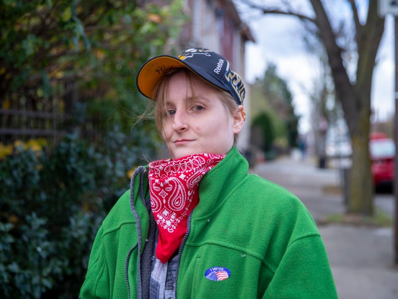 Amanda Papa, 33, of Coraopolis, was arrested during a mental health crisis in 2018. “The whole thing could’ve just been stopped, and we [would] probably pay the therapist way less than these officers, these courts, all the staff, all the records — everything." (Photo by Jay Manning/PublicSource)