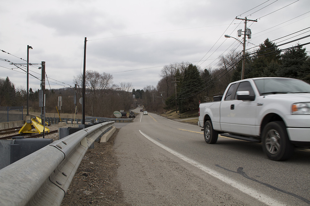 Cars on Brownsville Road.