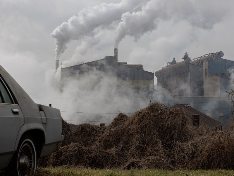 U.S. Steel's Edgar Thomson Works in Braddock on Jan. 30. Documents show Edgar Thomson can reduce PM2.5 pollution by 3.9% during an inversion warning under the Mon Valley Air Pollution Episode Rule. (Photo by Quinn Glabicki/PublicSource)