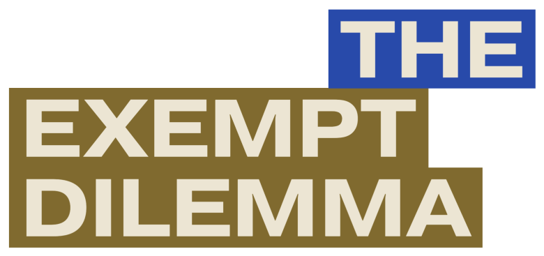 the exempt dilemma series logo